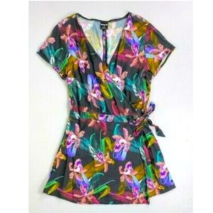 Women's Hurley Wrap Rayon Cover Up Dress